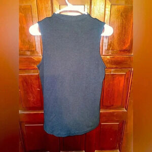 Cotton Knit Sleeveless Mock Neck Sweater​​​​